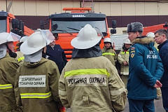 Проверка готовности поливомоечной техники к весенне-летнему пожароопасному периоду в САО