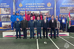 Сборная команда московского пожарно-спасательного гарнизона стала серебряным призером соревнований по пожарно-спасательному спорту «Мемориал М.И. Шабурова»